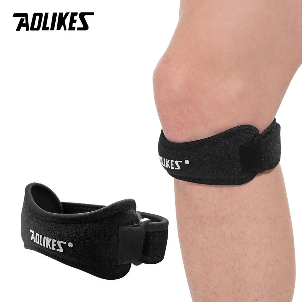 AOLIKES 1PCS Patella Tendon Knee Straps, Knee Brace Knee Support Patellar Stabilizer for Running Hiking Tennis Jumping Arthritis