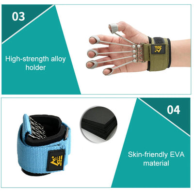 Finger Flexion Extension Trainer 20/40/60/75 lbs Fitness Sports Finger Strength Exerciser Hand Rehabilitation Training Equipment