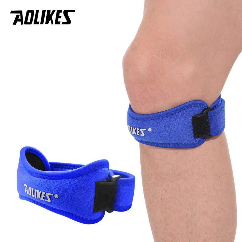 AOLIKES 1PCS Patella Tendon Knee Straps, Knee Brace Knee Support Patellar Stabilizer for Running Hiking Tennis Jumping Arthritis