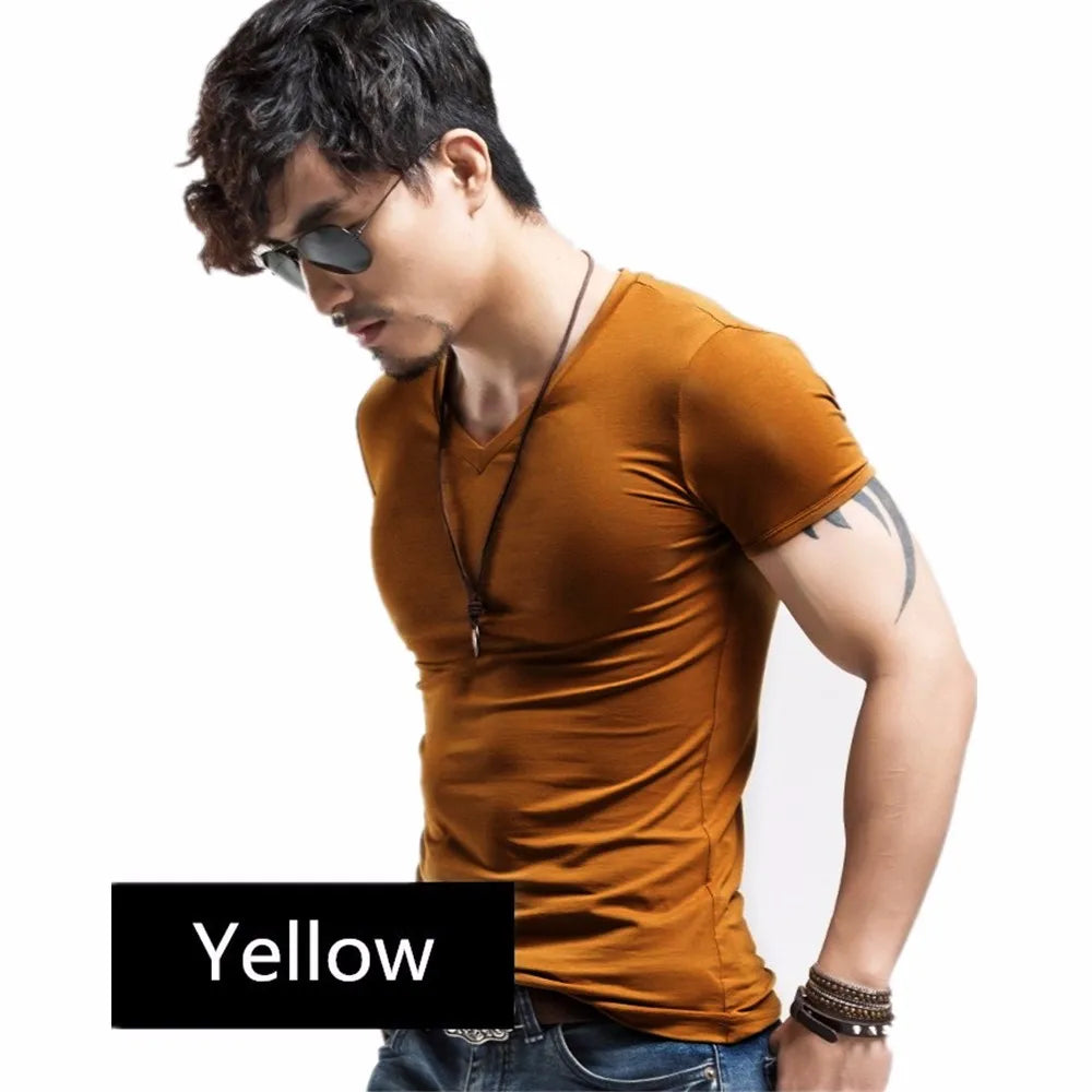 2025 MRMT Brand New Men T Shirt 10 colors Fitness Mens T-shirts V neck Man T-shirt For Male Clothing Tshirts S-5XL Tops Tees