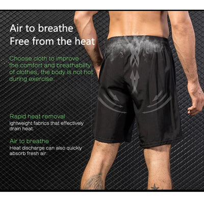 Men MMA Boxing Shorts Compression T Shirt Pants  Sportswear Spider