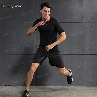 Men MMA Boxing Shorts Compression T Shirt Pants  Sportswear Spider