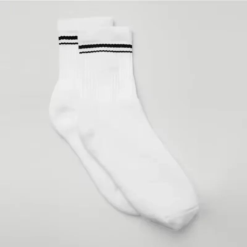 Yoga Instant Classic Unisex Half-Crew Throwback Sock Gravel Athletic Heather Grey Socks Pure Cotton