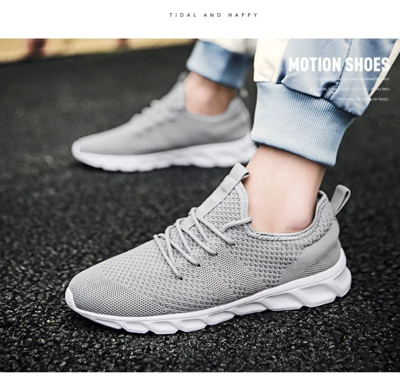 Men Casual Sports Shoes Air Mesh Lightweight Sneakers Anti-slip and wear-resistant Flat Walking Shoe Athletic Jogging Size 36