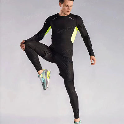 Men MMA Boxing Shorts Compression T Shirt Pants  Sportswear Spider