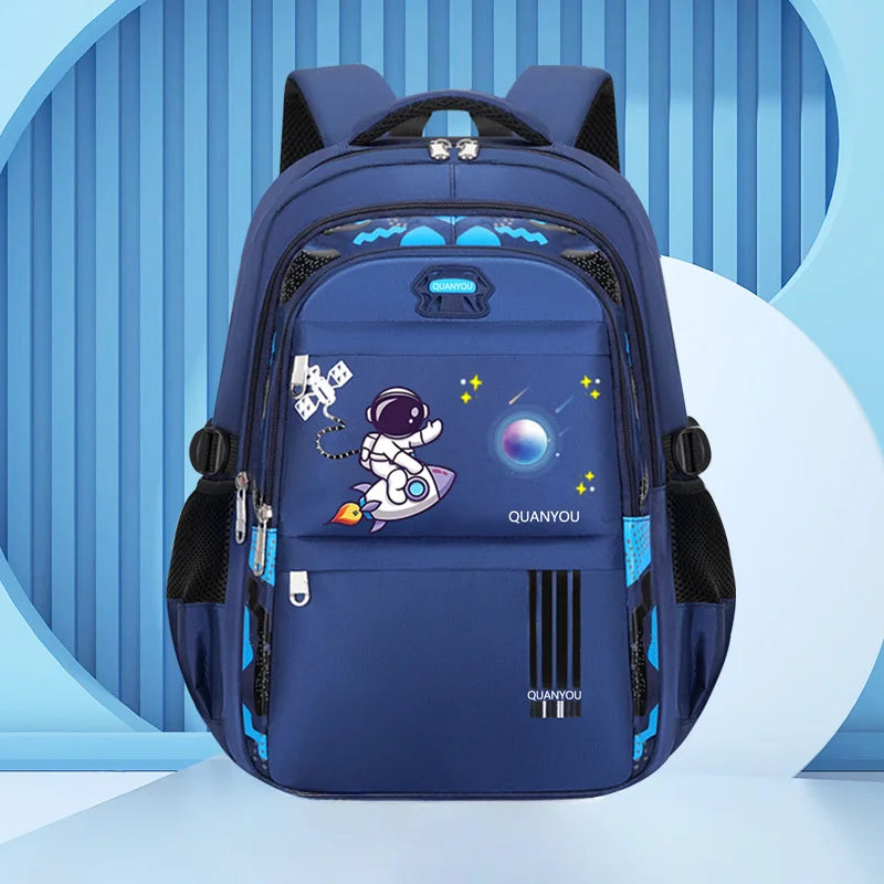 Boy's Backpack Student Schoolbag Space Astronaut Large Capacity Backpack