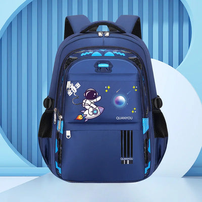 Boy's Backpack Student Schoolbag Space Astronaut Large Capacity Backpack