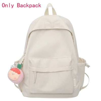 Backpack Casual Canvas Book Backpack Green Adjustable Strap