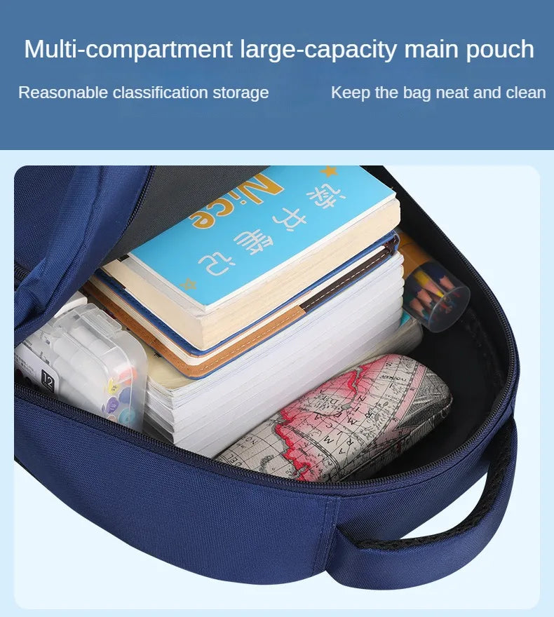 Boy's Backpack Student Schoolbag Space Astronaut Large Capacity Backpack