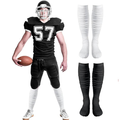 1 Pairs Scrunch Football Socks Non Slip Men Football Socks Extra Long Socks Soccer Socks Over The Knee Athletic