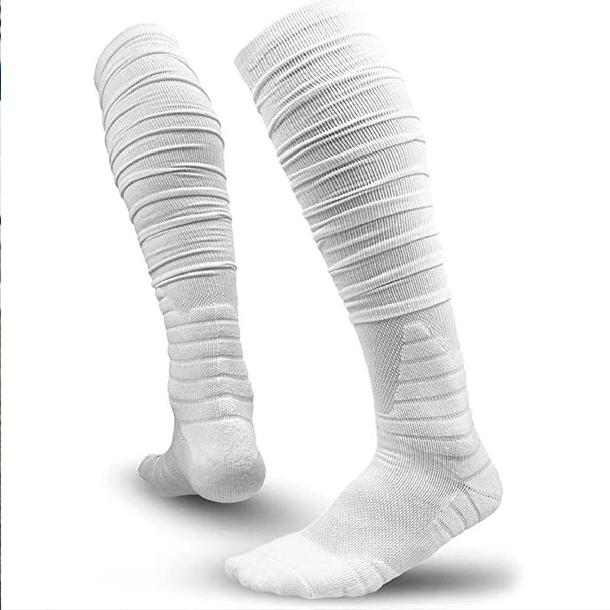 1 Pairs Scrunch Football Socks Non Slip Men Football Socks Extra Long Socks Soccer Socks Over The Knee Athletic