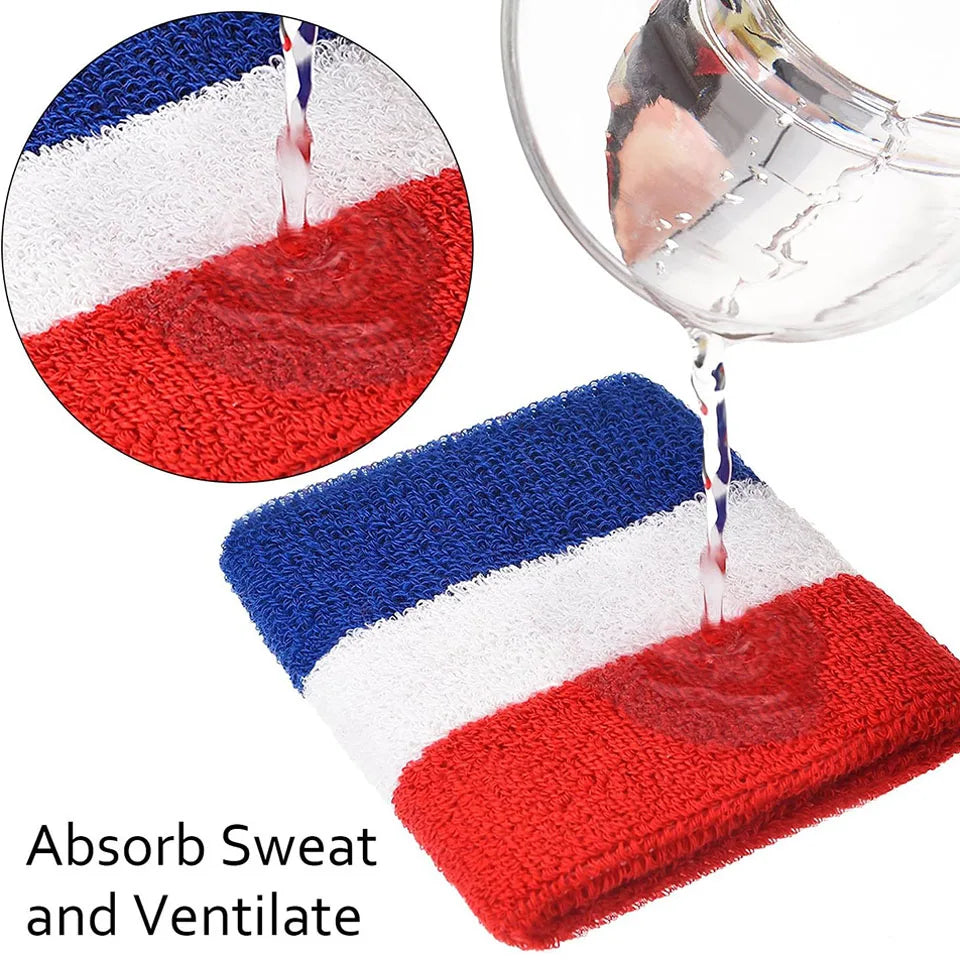 AOLIKES Sweat Band Headband Wristbands for Men - Head Wrist Sweatband Set - Ideal for Sports Athletics Event Workout Basketball