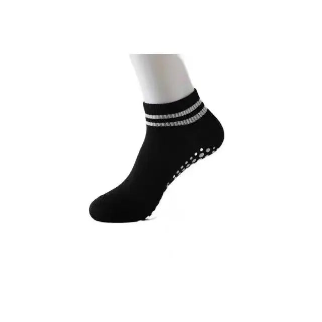 Grip Socks for Women, Non Slip Pilates Yoga Socks with Double Stripes Non Slip Socks for Workout, Ballet, Athletic Socks