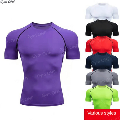 Men MMA Boxing Shorts Compression T Shirt Pants  Sportswear Spider