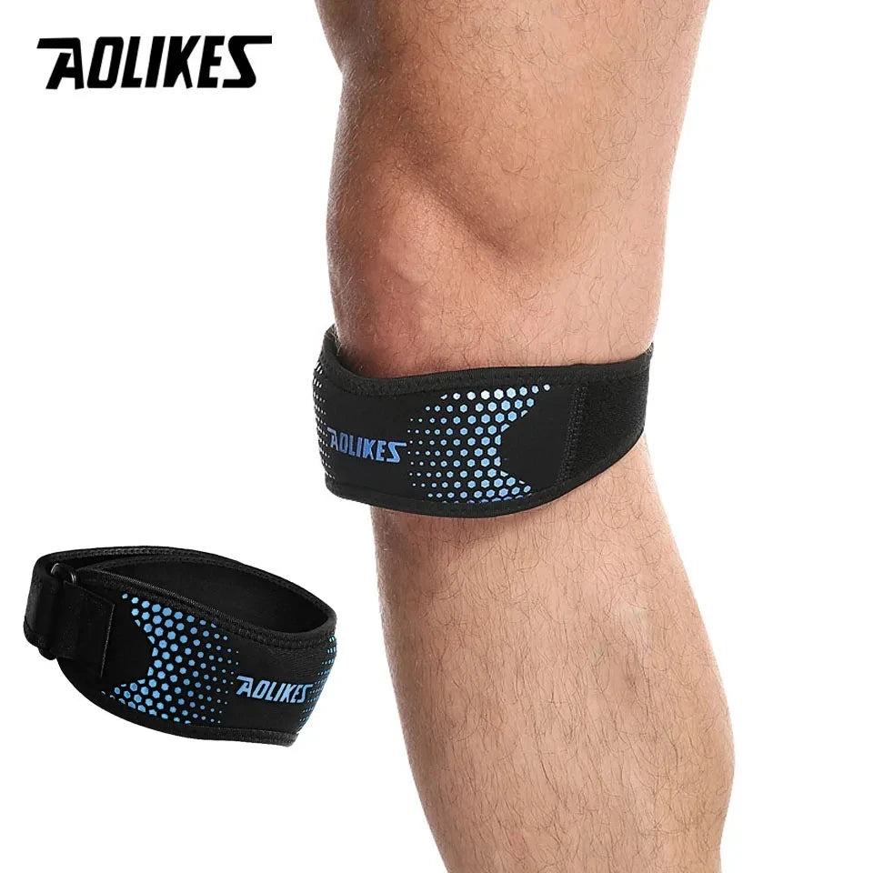 AOLIKES 1PCS Patella Tendon Knee Straps, Knee Brace Knee Support Patellar Stabilizer for Running Hiking Tennis Jumping Arthritis