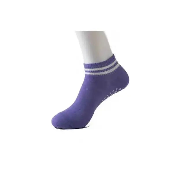 Grip Socks for Women, Non Slip Pilates Yoga Socks with Double Stripes Non Slip Socks for Workout, Ballet, Athletic Socks