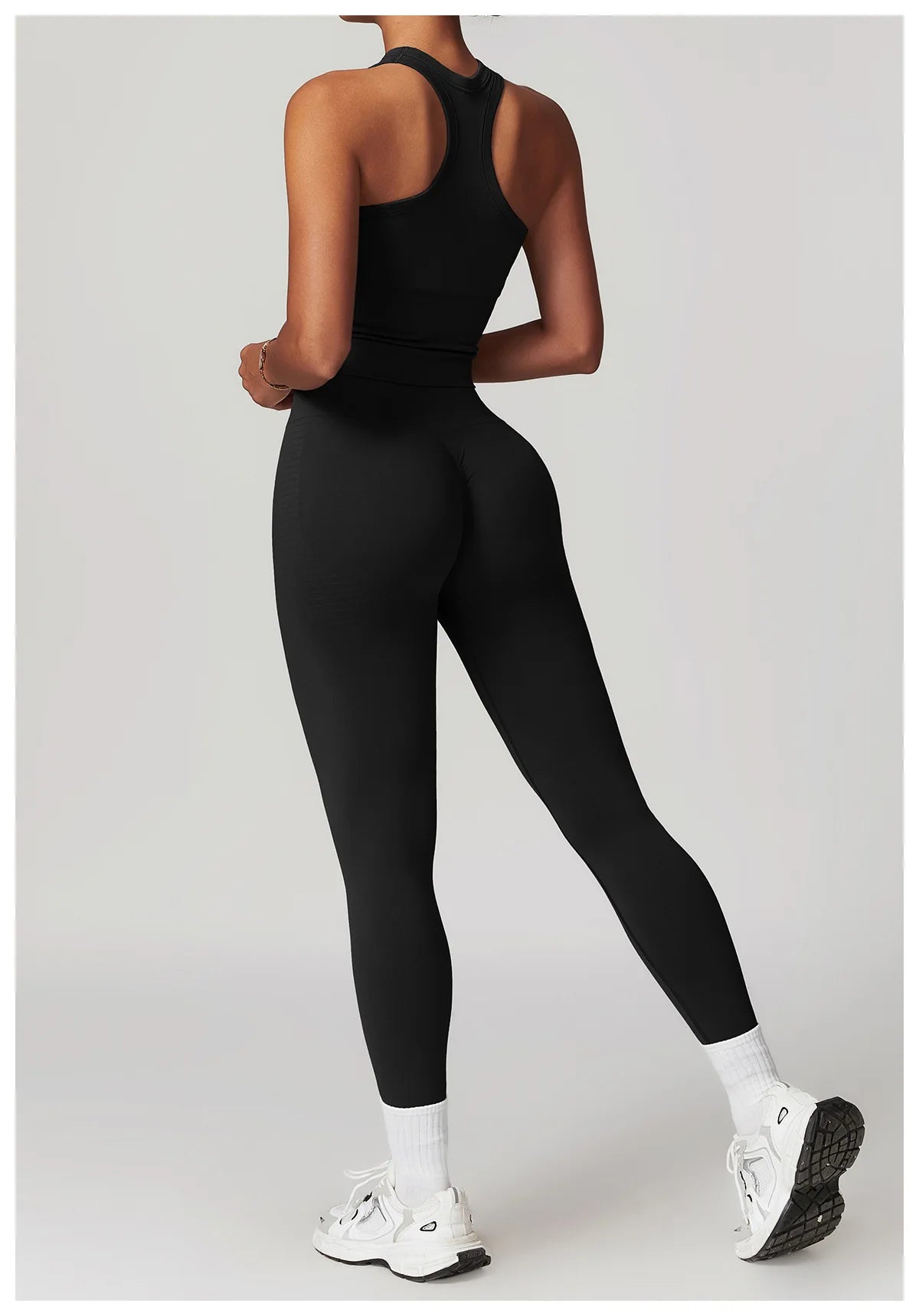 Seamless Athletic Wear Women's Clothes 2 Pieces Yoga Set Workout Sportswear Gym Clothing High Waist Leggings Fitness Sports Suit