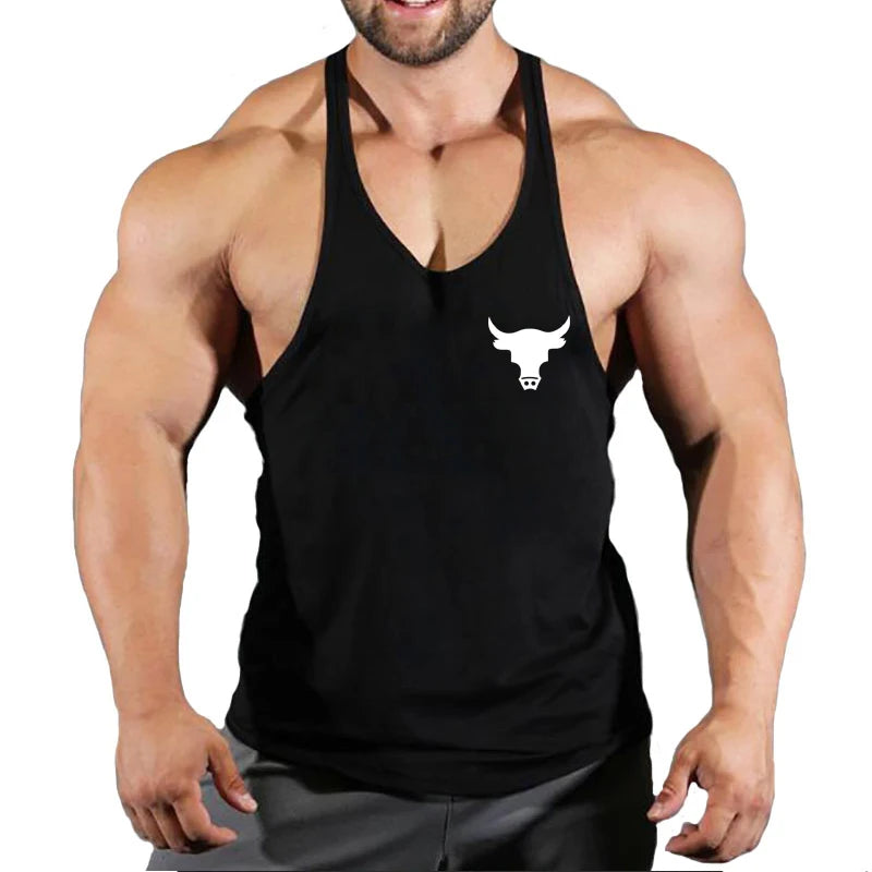 Fitness Man Gym Clothing Bodybuilding Shirt Men Men's Vest Sleeveless Sweatshirt Stringer T-shirts Suspenders Man Top Singlet