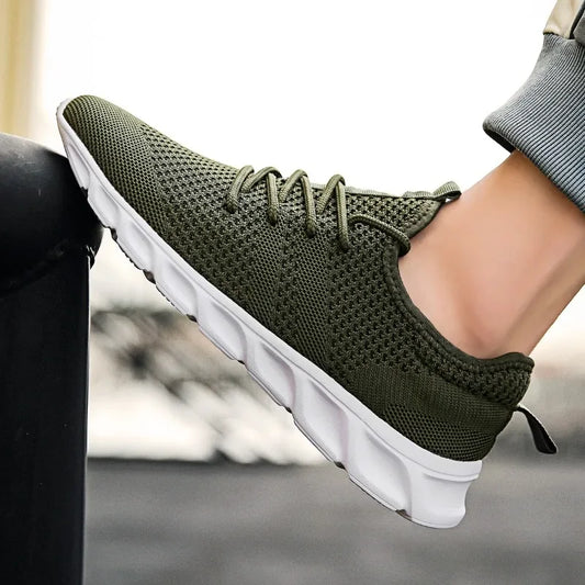 Men Casual Sports Shoes Air Mesh Lightweight Sneakers Anti-slip and wear-resistant Flat Walking Shoe Athletic Jogging Size 36