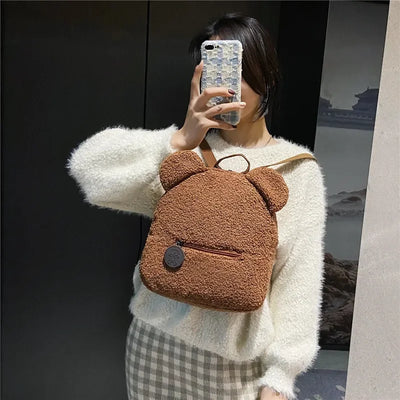 Small Backpack Kids Girls Casual Warm