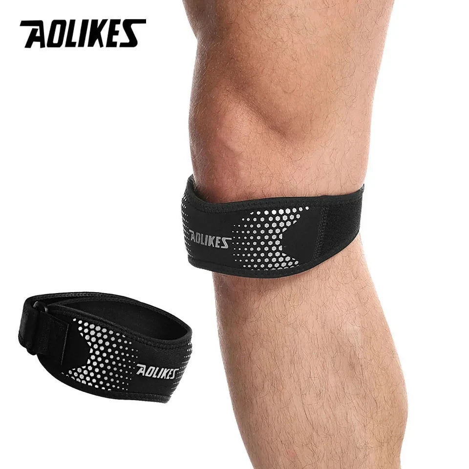 AOLIKES 1PCS Patella Tendon Knee Straps, Knee Brace Knee Support Patellar Stabilizer for Running Hiking Tennis Jumping Arthritis