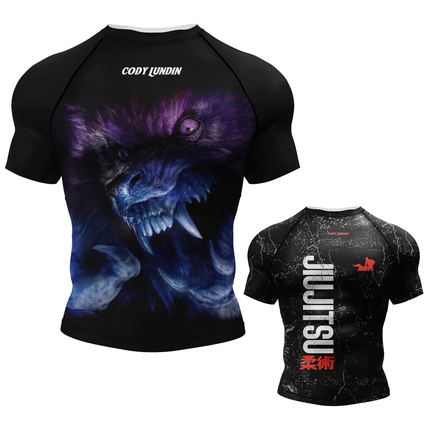 Hot sale Cody Lundin Durability MMA BJJ Rash Guard Tight Exercise Jogging T-Shirts+Pants 3D Print Compression Boxing Tracksuit