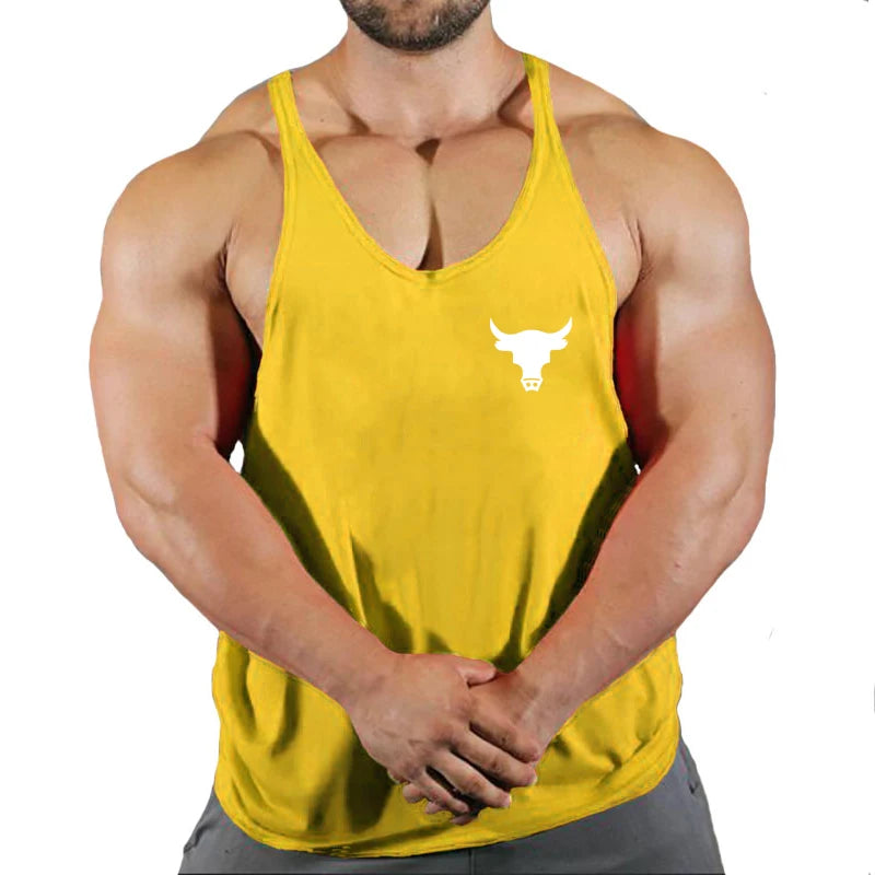 Fitness Man Gym Clothing Bodybuilding Shirt Men Men's Vest Sleeveless Sweatshirt Stringer T-shirts Suspenders Man Top Singlet