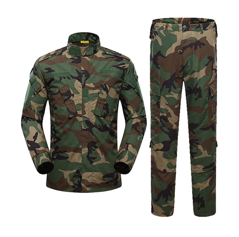 Tactical Combat Suit Russian Camouflage Suit U.S Training Clothing Uniform Wear-resistant Cargo Jacket and Trouser