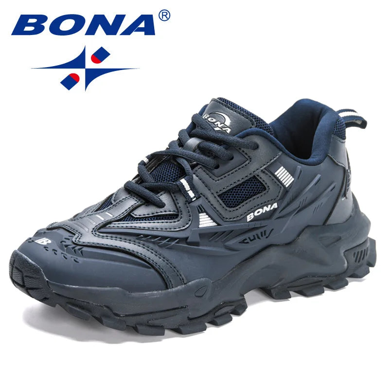 BONA 2023 New Designers Anti slip and wear-resistant Classics Running Shoes Athletic Sport Shoes Men Outdoor Sneakers Lightweigh