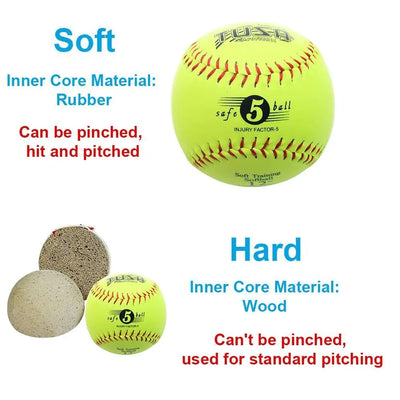 Standard 12inch Pitch Training Baseball Soft Hard PVC Baseball Pitching Trainer Kit Pitching Practice Training Aid for Pitching