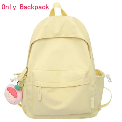 Backpack Casual Canvas Book Backpack Green Adjustable Strap