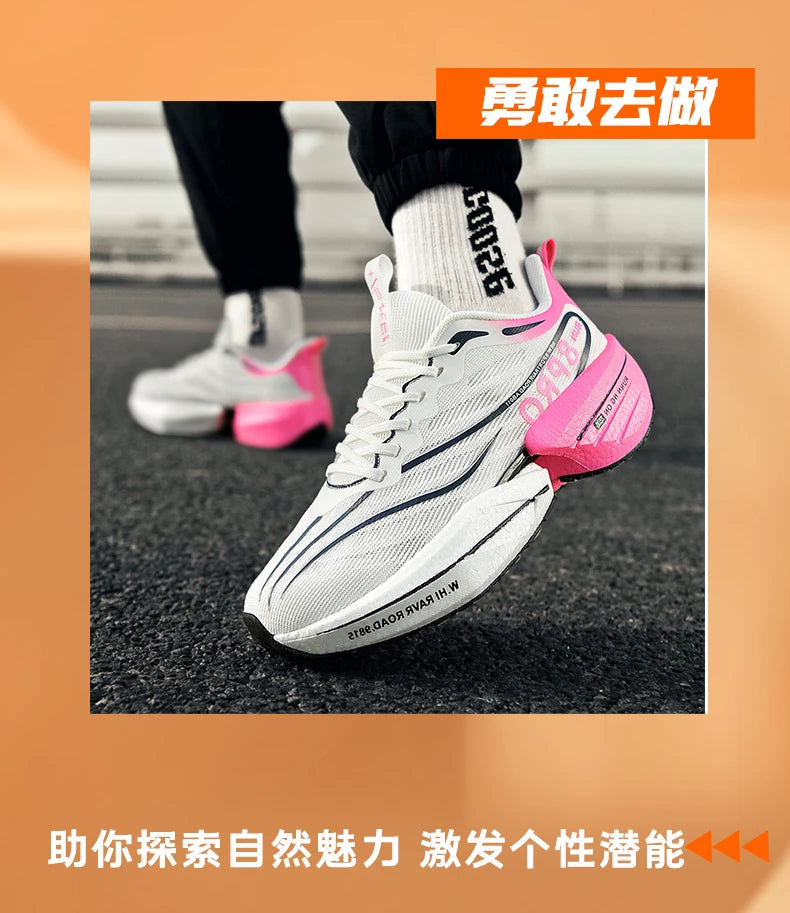 CarbonPlate Marathon Shoes Men Casual Sneakers Comfy Lightweight Athletic Sport Running Shoes For Male Outdoor TenisGym Footwear