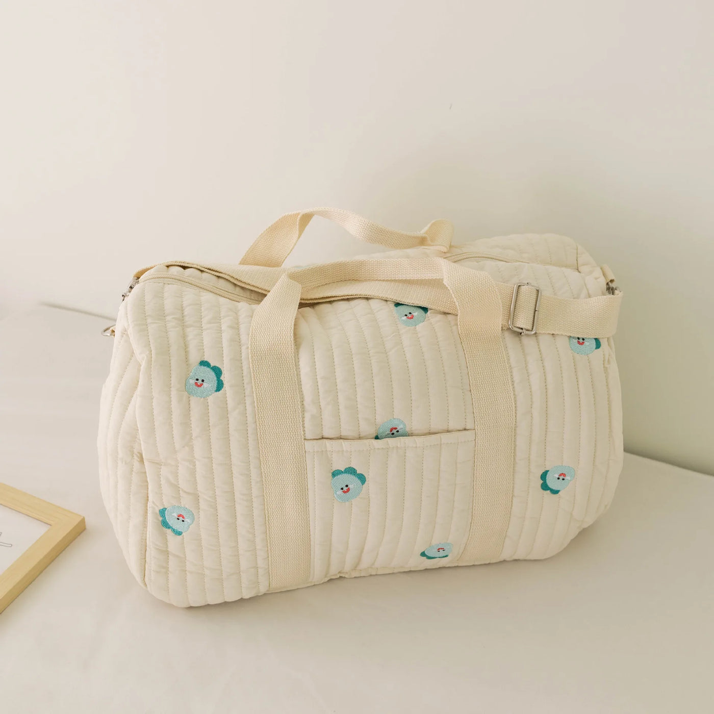 Name Custom Mommy Bag, Little Bear Mother and Baby Bag, Large Capacity Outgoing Storage Bag, Embroidered Handheld Crossbody Bag
