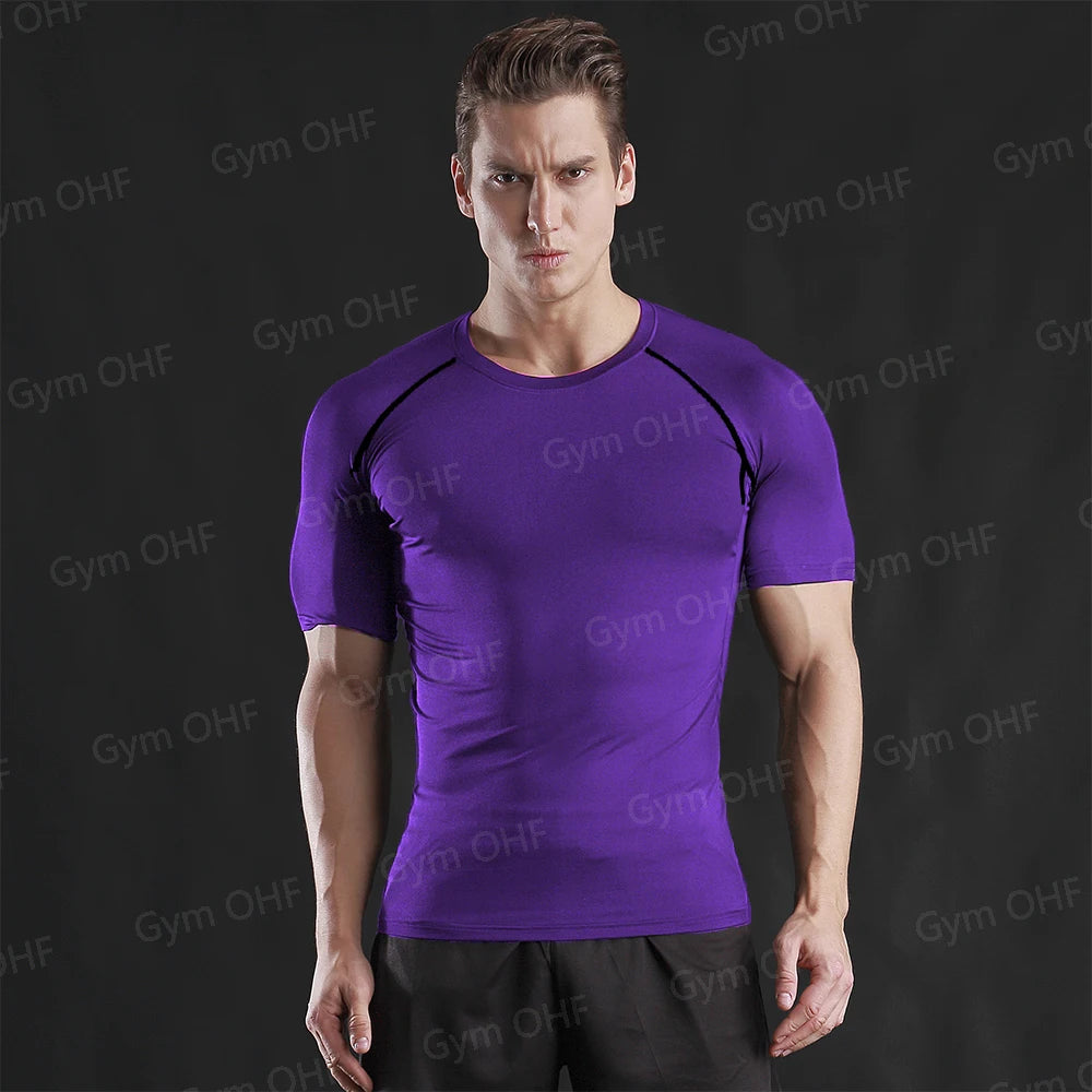 Men MMA Boxing Shorts Compression T Shirt Pants  Sportswear Spider