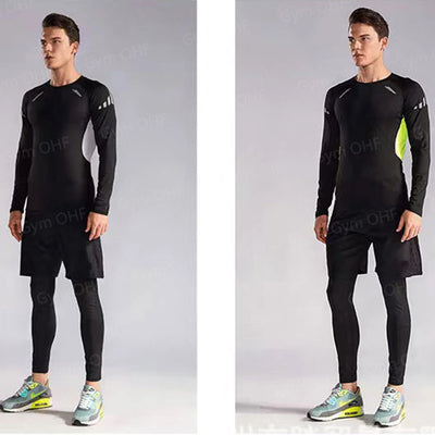Men MMA Boxing Shorts Compression T Shirt Pants  Sportswear Spider