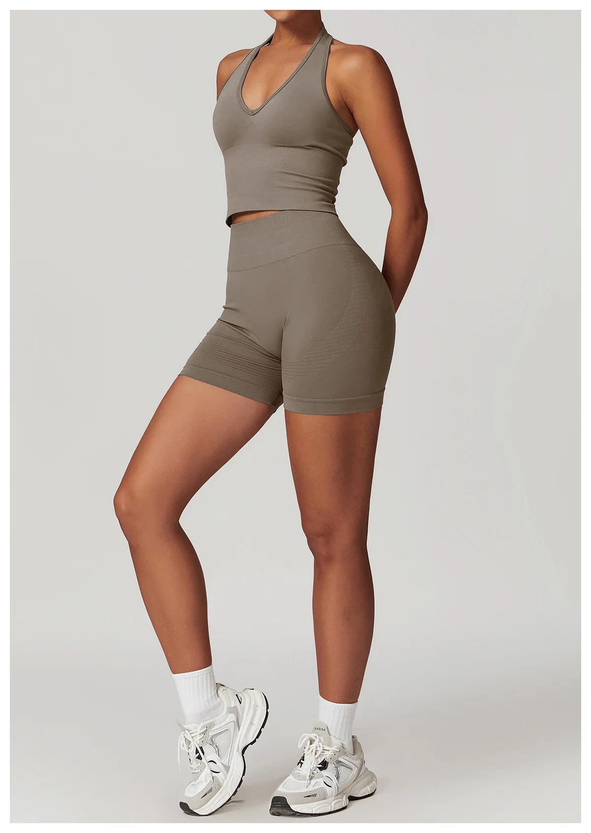 Seamless Athletic Wear Women's Clothes 2 Pieces Yoga Set Workout Sportswear Gym Clothing High Waist Leggings Fitness Sports Suit