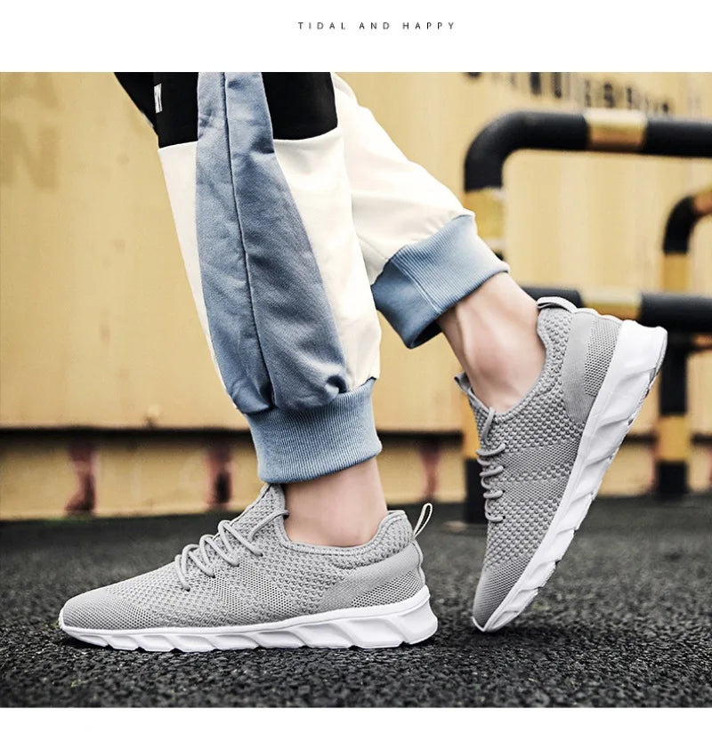 Men Casual Sports Shoes Air Mesh Lightweight Sneakers Anti-slip and wear-resistant Flat Walking Shoe Athletic Jogging Size 36