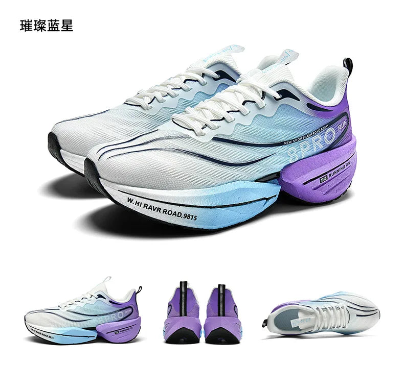 Men Running Sport Shoes Casual Marathon Carbon Plate Air Cushion Highquality Women's Comfortable Athletic Nonskid Tenis Sneakers