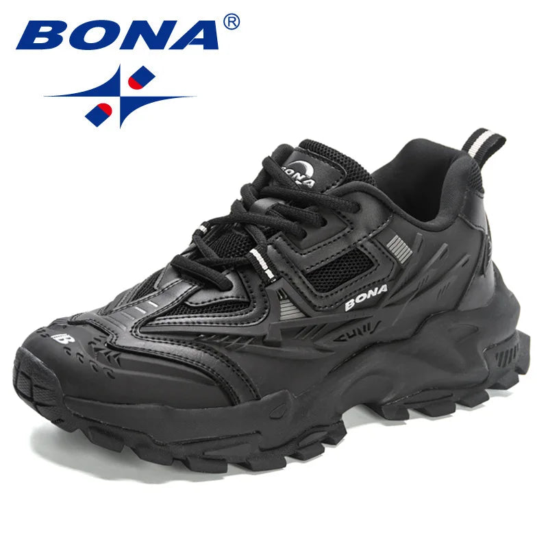 BONA 2023 New Designers Anti slip and wear-resistant Classics Running Shoes Athletic Sport Shoes Men Outdoor Sneakers Lightweigh