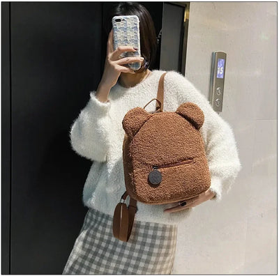 Small Backpack Kids Girls Casual Warm