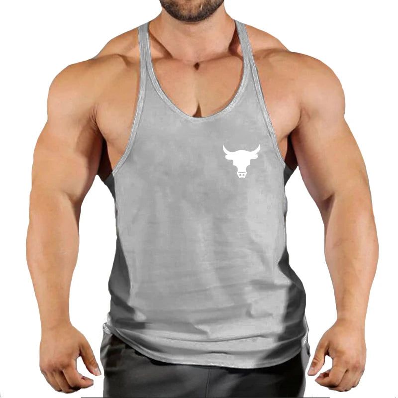 Fitness Man Gym Clothing Bodybuilding Shirt Men Men's Vest Sleeveless Sweatshirt Stringer T-shirts Suspenders Man Top Singlet