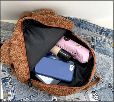 Small Backpack Kids Girls Casual Warm