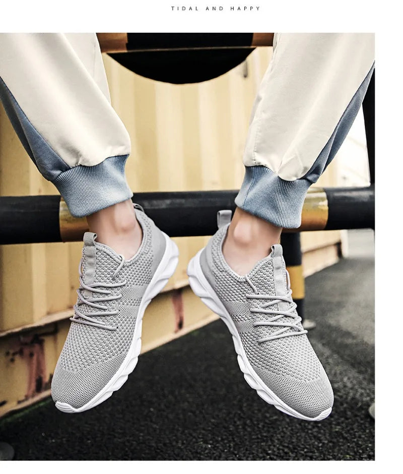 Men Casual Sports Shoes Air Mesh Lightweight Sneakers Anti-slip and wear-resistant Flat Walking Shoe Athletic Jogging Size 36