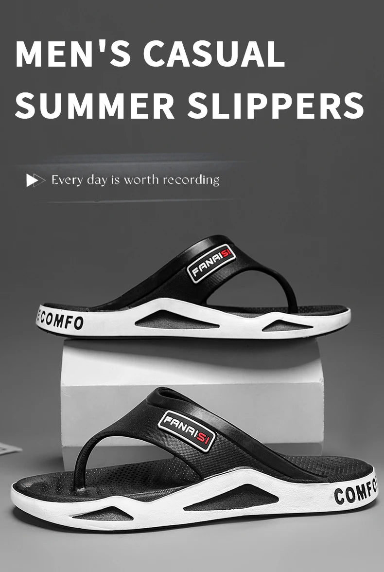 Summer Men's Flip-flops Sports Outdoor Fashion&trend Comfortable Beach Sandals Men Casual Shoes House Flip Flops Home Shoes