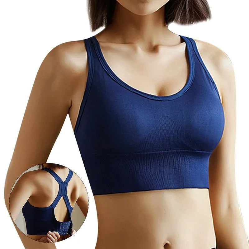 Tank Top Women Gym Women Corset Sports Bra Push Up Crop Top Fitness bra Hollow Breathable Sexy Running Athletic Sportswear