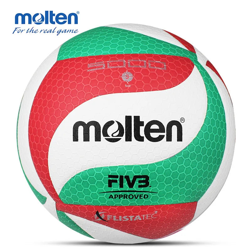 Molten Volleyball Size 5 Volleyball PU Ball for Students Adult and Teenager Competition Training Outdoor Indoor FLISTATEC