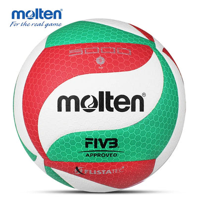 Molten Volleyball Size 5 Volleyball PU Ball for Students Adult and Teenager Competition Training Outdoor Indoor FLISTATEC