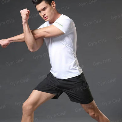 Men MMA Boxing Shorts Compression T Shirt Pants  Sportswear Spider
