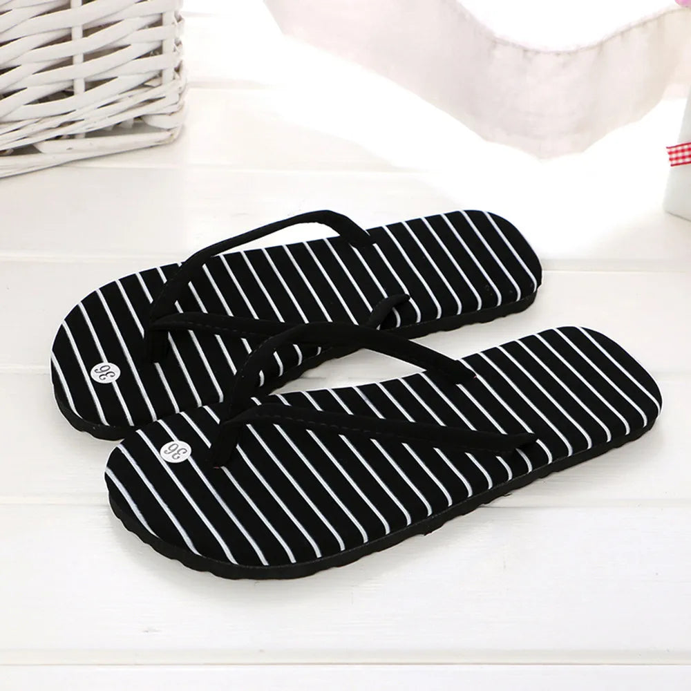 Fashion Summer Rubber Sandals Flip Flops Women Men Leopard Slippers Ladies Shoes Indoor Outdoor Flip-Flops Beach Flat Slides