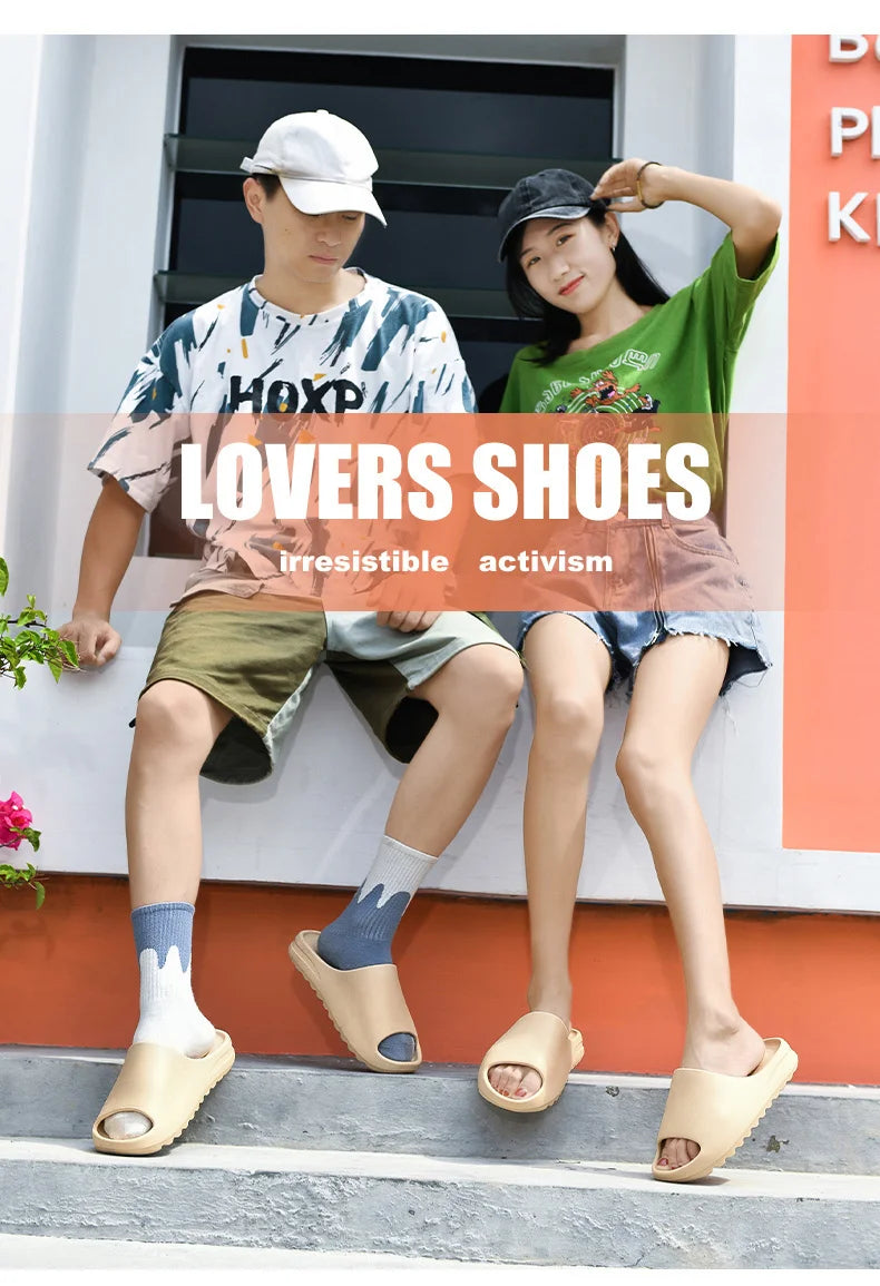 2024 Summer Men's Slides Brand Men Women Slippers Indoor Orginal Unisex Sandals Casual Shoes EVA Flip-flops Beach Women Sandals